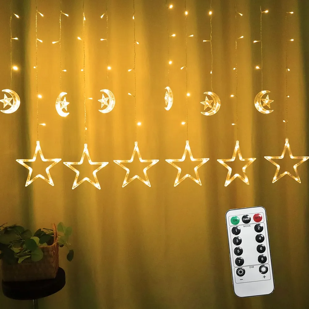 • زينة رمضان بتصميم القمر (8 انماط)