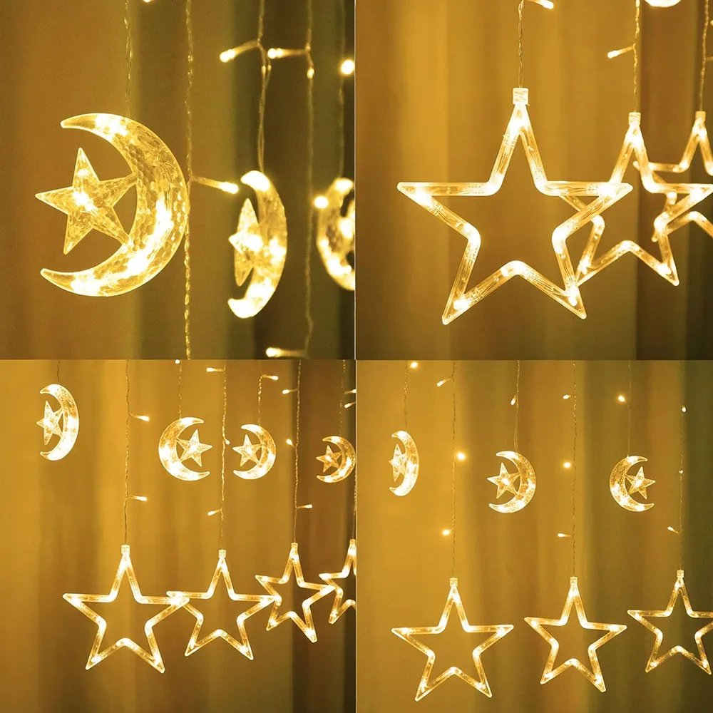 • زينة رمضان بتصميم القمر (8 انماط)