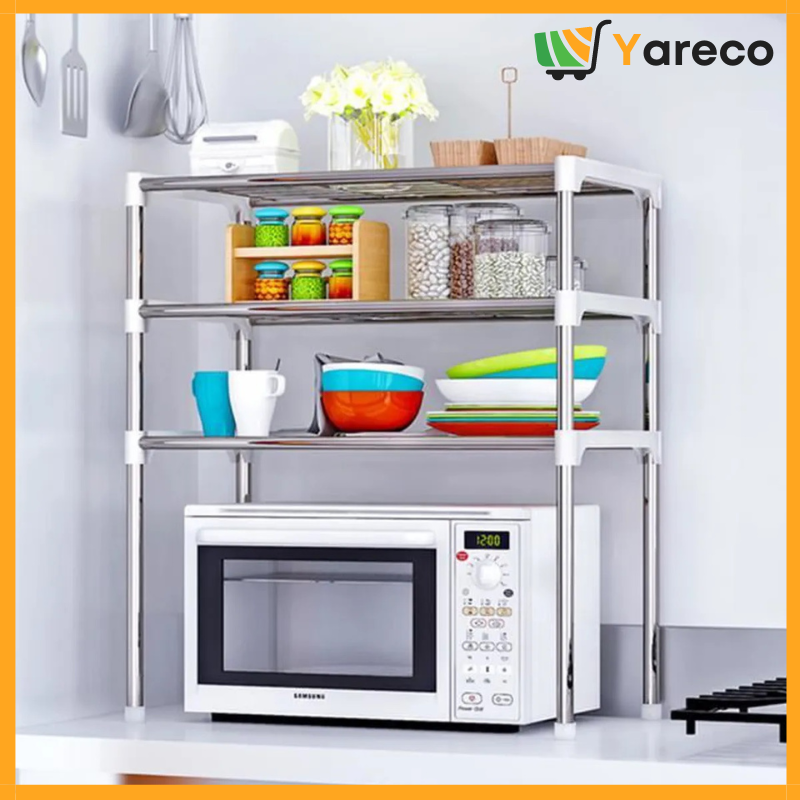 Étagère multifonctionnelle pour four à micro-ondes