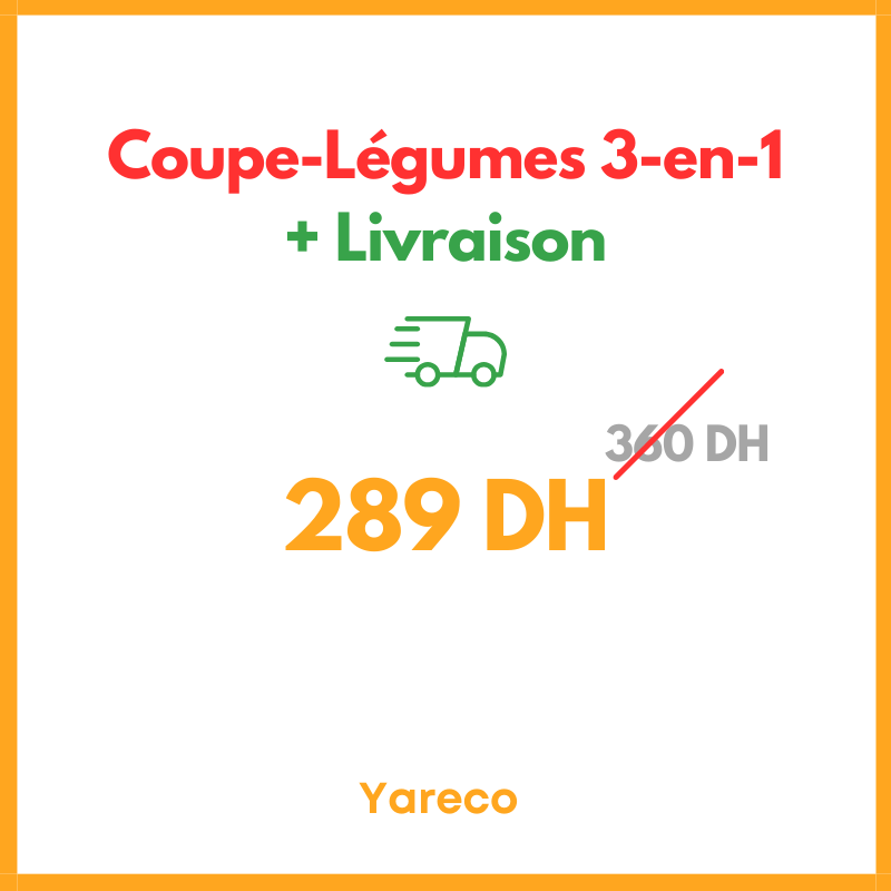Coupe-légumes 3-en-1