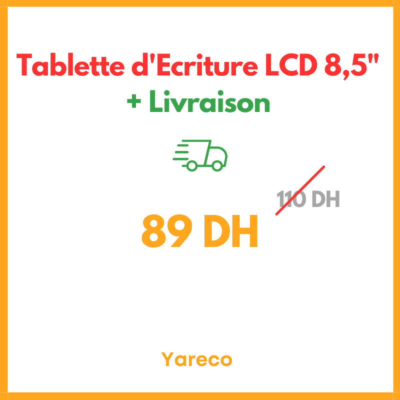 Tablette d'écriture LCD de 8,5 pouces