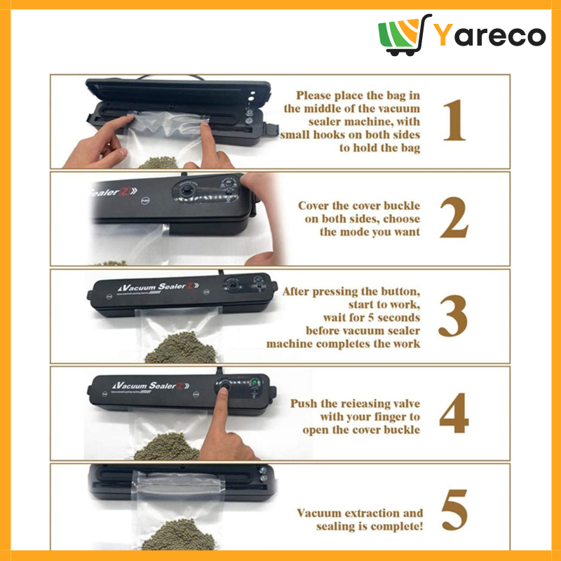 Scellant sous vide alimentaire multifonctionnel