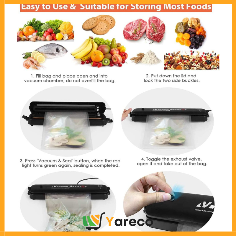 Scellant sous vide alimentaire multifonctionnel