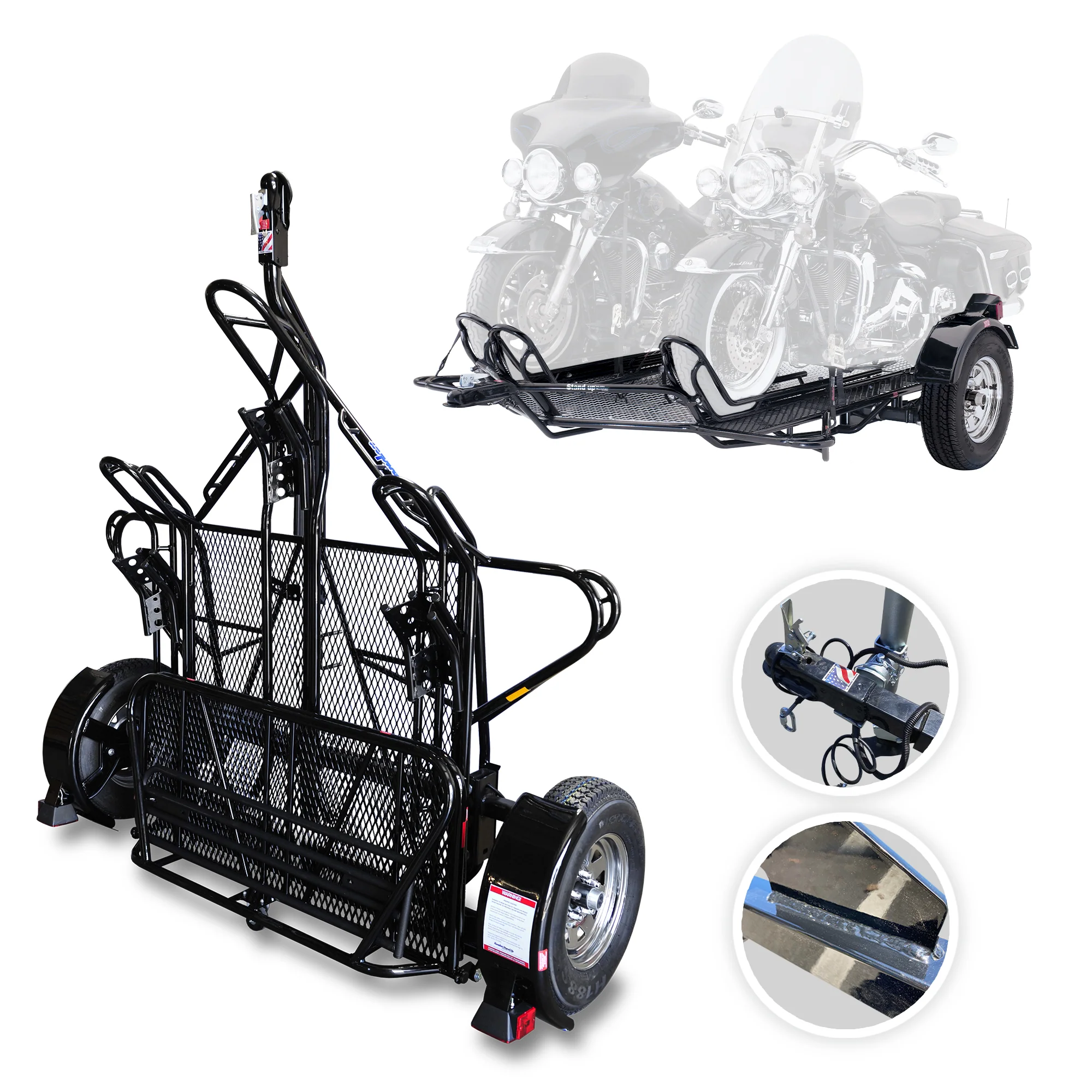 DB507 Stand-Up™ Dirt Bike Trailer, Sport Bike & Scooter Trailer