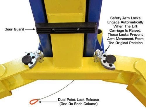 ATLAS 9KOHX 9,000 lb Overhead 2-Post Lift