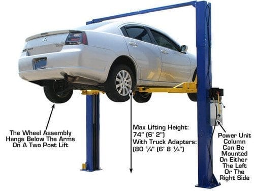 ATLAS 9KOHX 9,000 lb Overhead 2-Post Lift