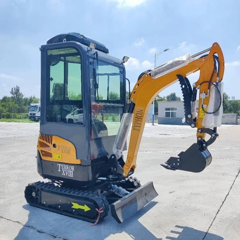 4,000 lbs Terror XVIII Mini Excavator, EPA Certified KUBOTA D902 Diesel Machine