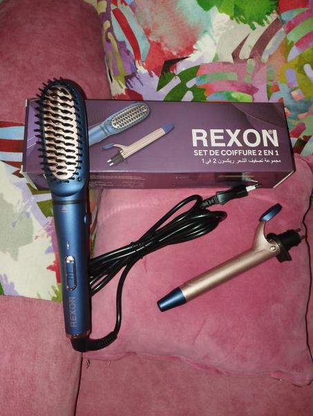 مشط حراري ومجعد للشعر 2 في 1