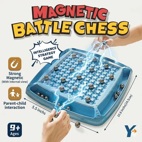 لعبة تحدي المغناطيس - Magnetic Battle Chess