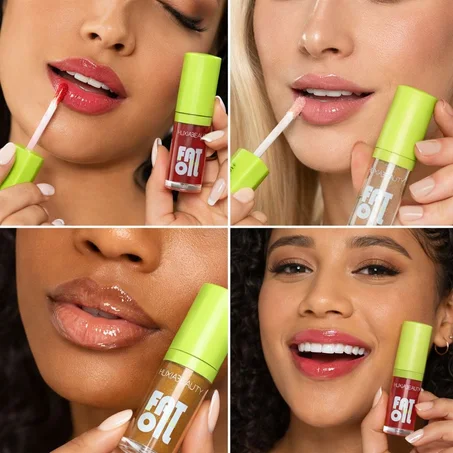 زيت الشفاه Fat Oil من HUXIA Beauty – ترطيب ولمعان يدوم طويلاً