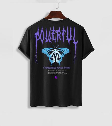 POWERFUL Butterfly Graphic Pattern T-shirt🦋⚡