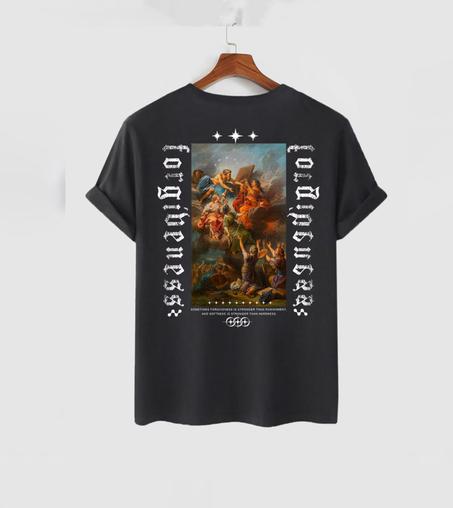 Mens's Casual Vintage Style Renaissance Letter Figure Graphic Printed T-shirt ⚡