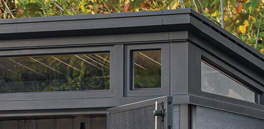 Cortina Graphite Large Storage Shed - 9x7 Shed - Keter US