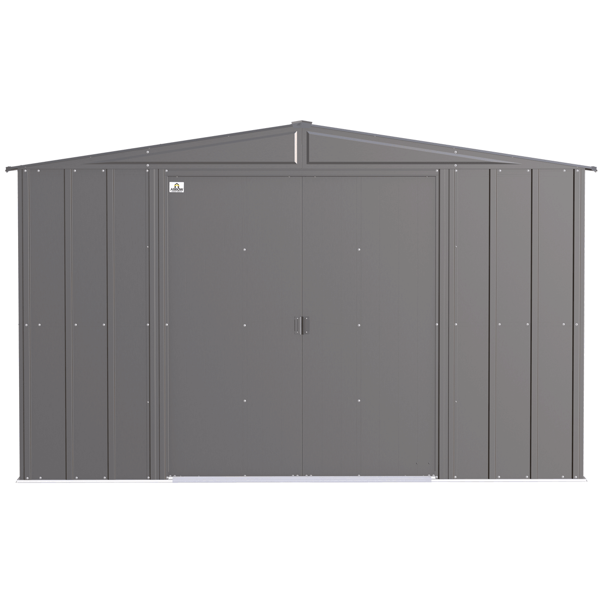 Arrow Classic Steel Storage Shed, 10 ft. x 12 ft., Charcoal