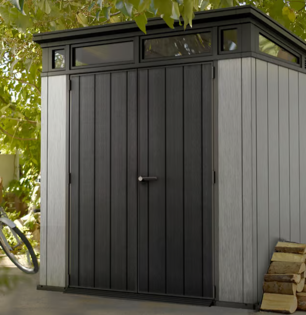 Artisan 7x7 Outdoor Storage Shed - Grey