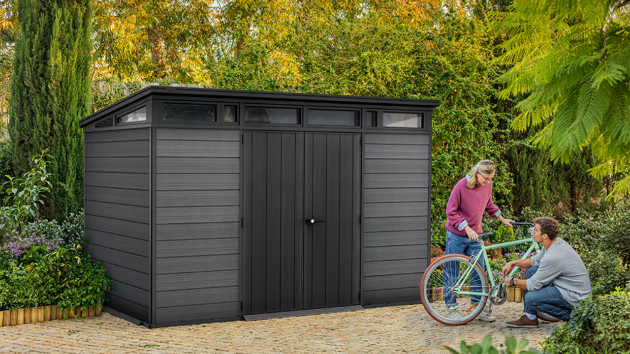 Cortina 11x7 ft. Storage Shed – Graphite