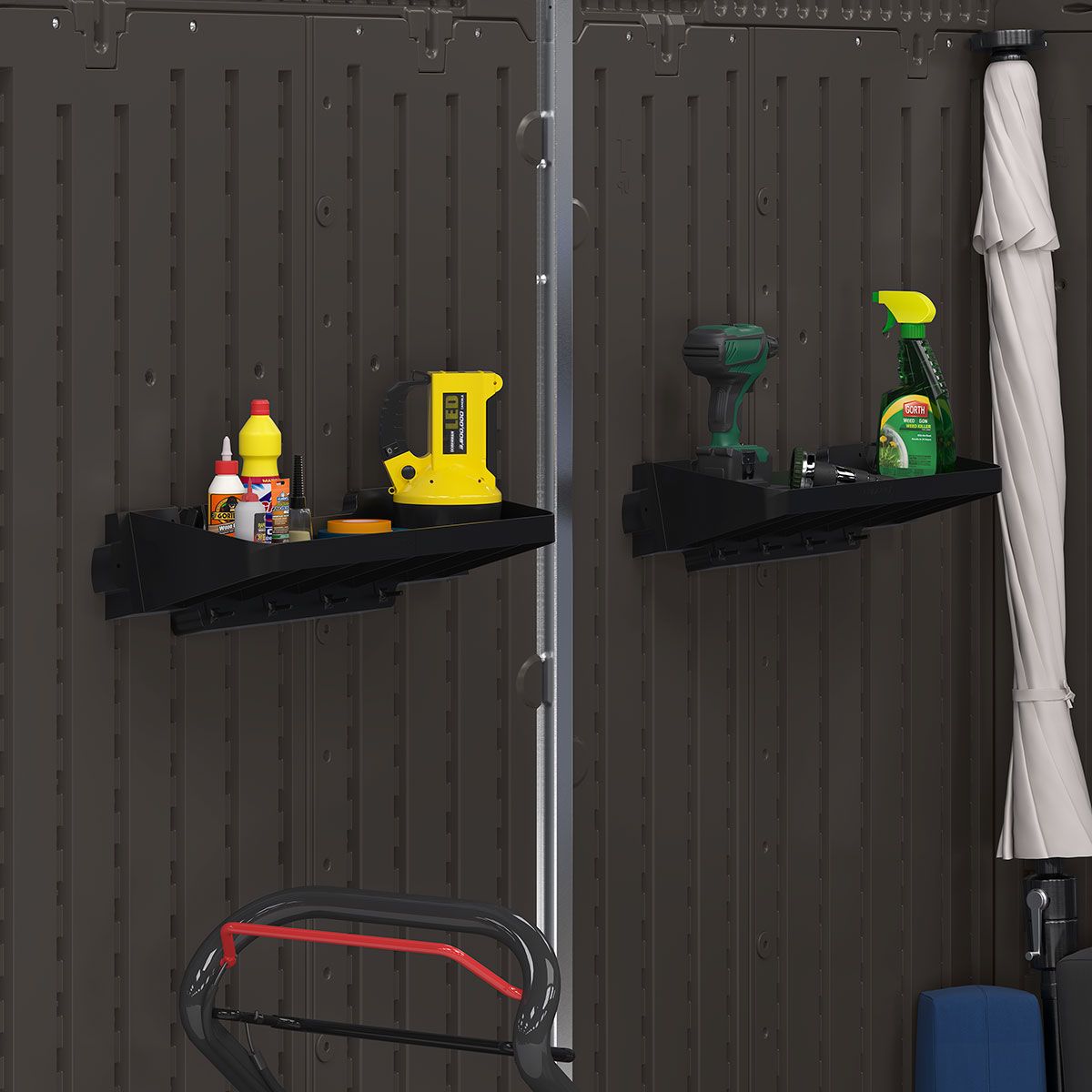 Modernist® 10 ft. x 7 ft. Sliding Door Storage Shed
