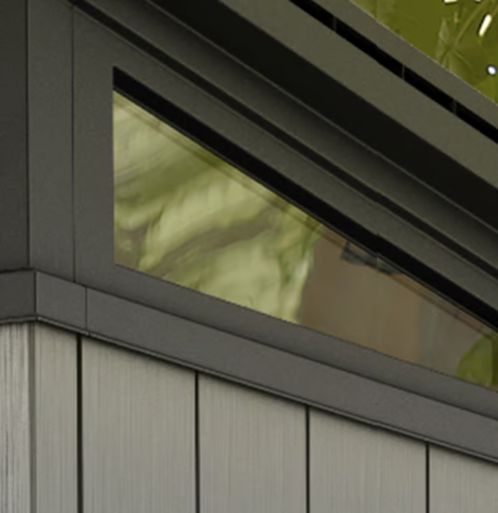 Artisan 7x7 Outdoor Storage Shed - Grey