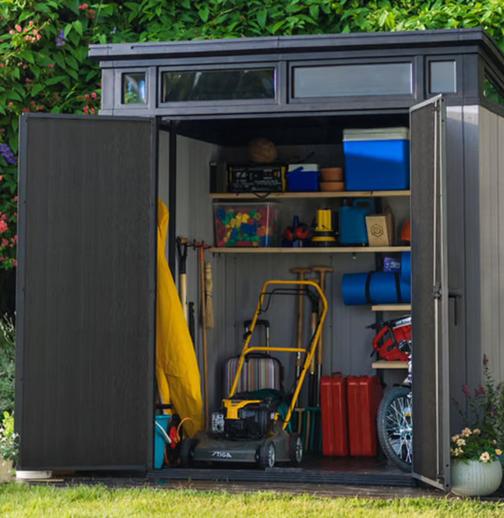 Artisan 7x7 Outdoor Storage Shed - Grey