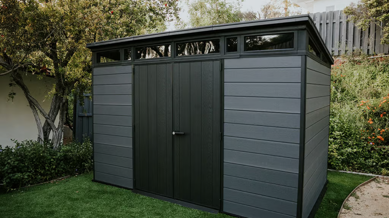 Cortina 11x7 ft. Storage Shed – Graphite