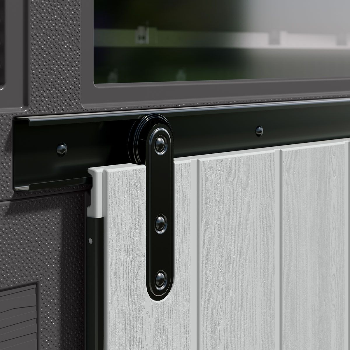 Modernist® 10 ft. x 7 ft. Barn Door Storage Shed