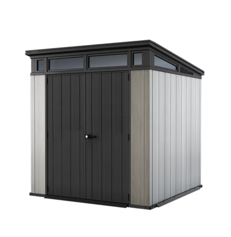 Artisan 7x7 Outdoor Storage Shed - Grey