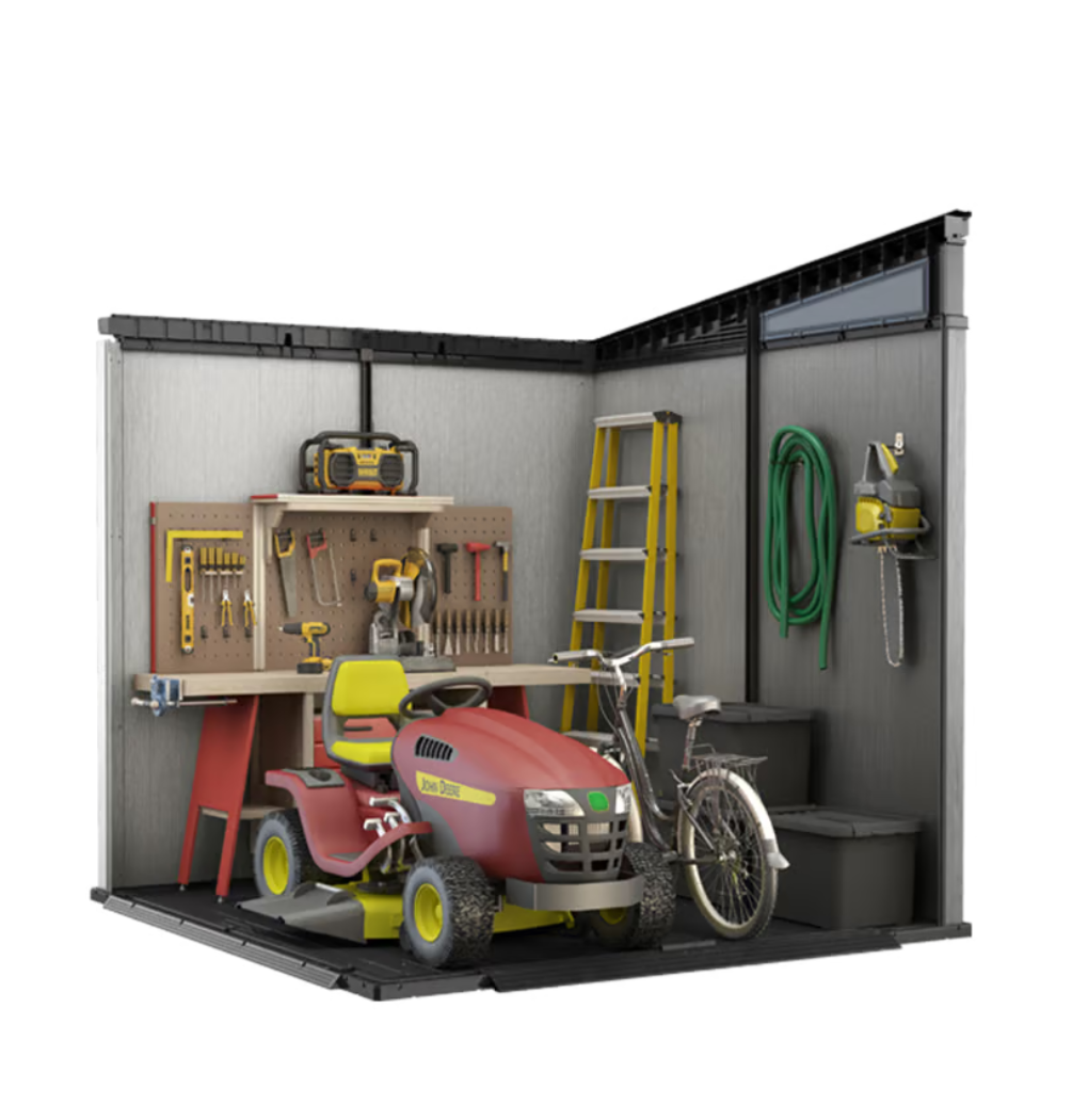 Artisan 7x7 Outdoor Storage Shed - Grey