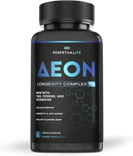 AEON Longevity Complex 3.0 – Vitalité Cellulaire & Anti-Âge (60 Capsules) & Peau Éclatante
