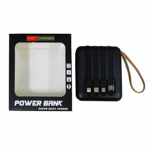 Batterie Externe 20 000mAh 4-en-1 – Charge Rapide & Polyvalente