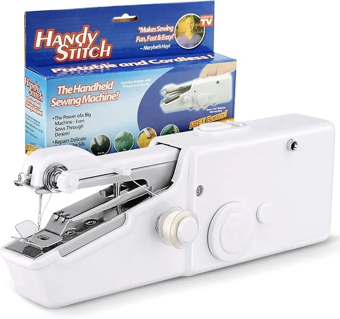 Mini Machine à Coudre Portable Handy Stitch – Légère, Pratique et Facile à Utiliser pour Réparations Rapides et Projets DIY