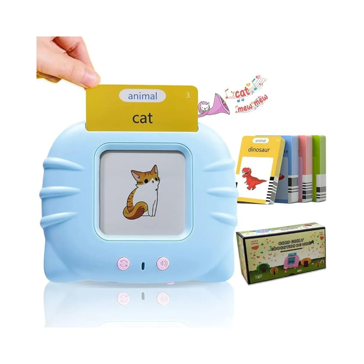 Cartes Flash Parlantes – Apprentissage Ludique & Intelligent pour Tout-Petits