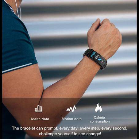 Bracelet Connecté K13 – Montre Intelligente 2-en-1 avec Écouteur Bluetooth Intégré