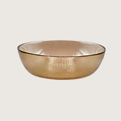 Ensemble de bols en verre simples - Couleur Bronze