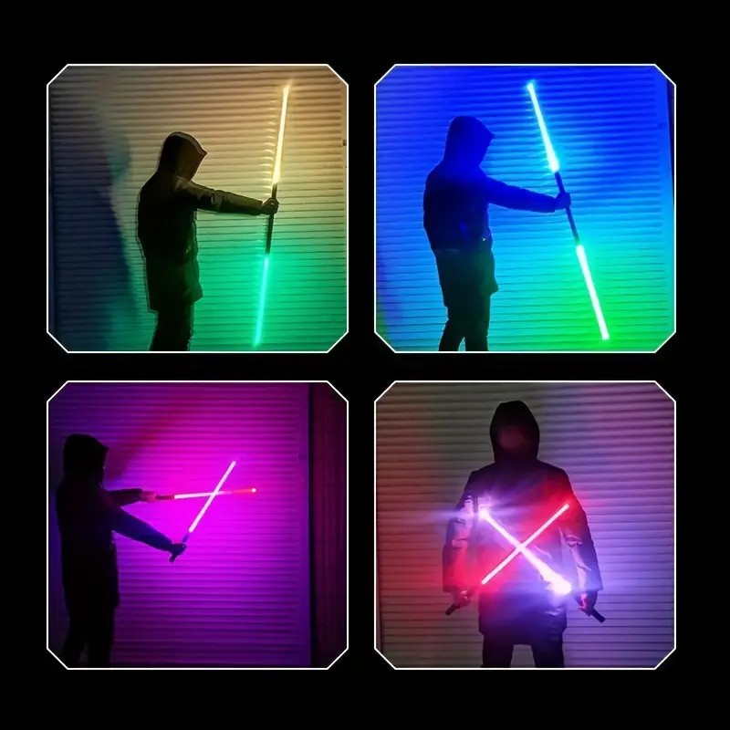 Rechargeable RGB Light-saber with 7 Color Laser Sword - Perfect Cosplay Toy Gift for Kids & Adults