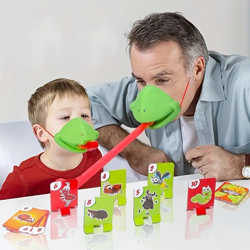 Hot Selling Cat Teasing Toys, Frog Mouth Sticking Out Tongue, Lizard Mask, Parent-child Battle Game, Matchmaking Party, Boy Desktop Board Game, Puzzle And Trick