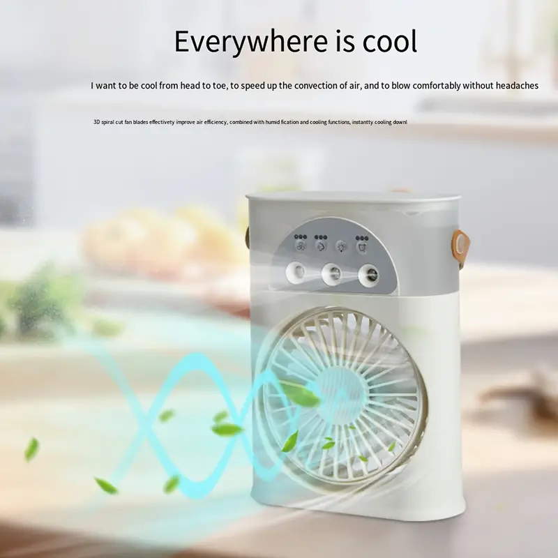 1pc New Cold Fan, Desktop Fan For Office, Home, Dormitory, Portable USB Fan