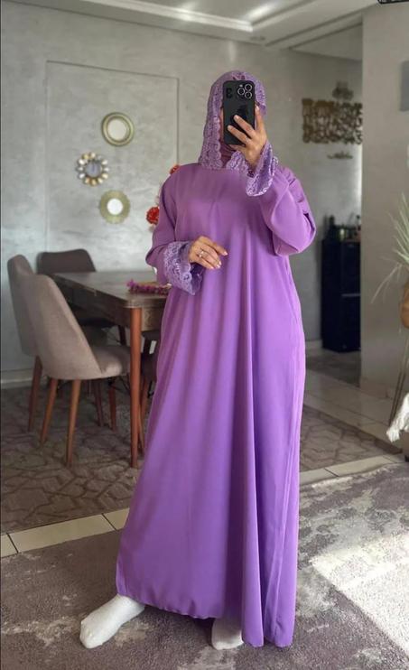 robe de prière avec hijab intégré