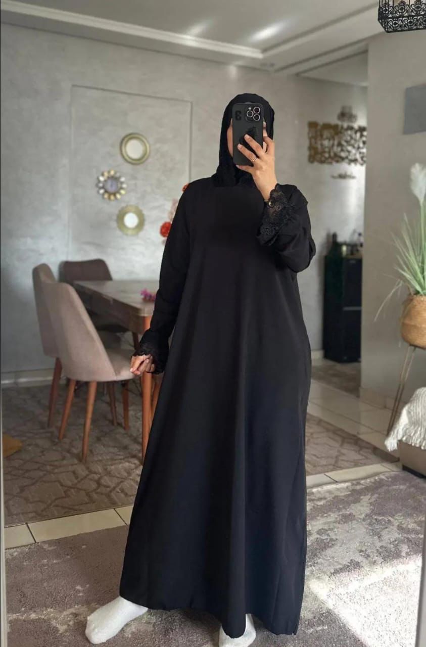 robe de prière avec hijab intégré