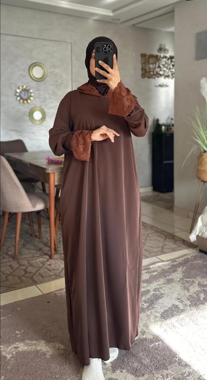 robe de prière avec hijab intégré