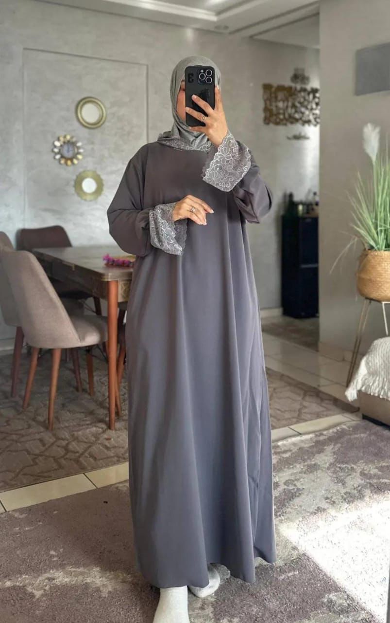 robe de prière avec hijab intégré