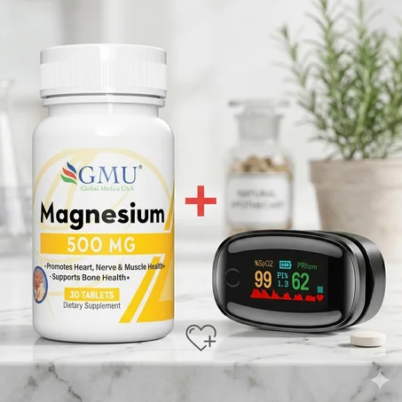 حبوب المغنيزيوم مع جهاز قياس الضغط هدية
