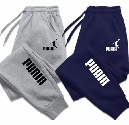 PUAIA-Pantalon de dehors Imprimé pour Homme, Jogging, Fitness, Aadt Fit, Vêtements Solides, Tenue de Document, Streetwear, Automne, Hiver, Nouveau
