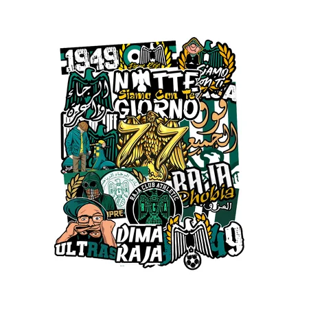 Pack Stickers Raja