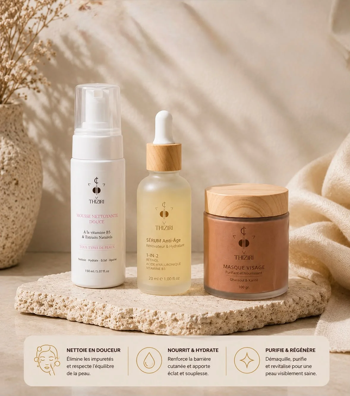 PACK SOIN VISAGE ROUTINE COMPLETE ECLAT & HYDRATATION