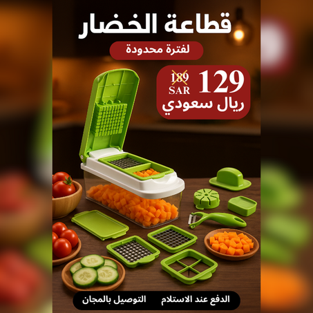 القطاعة القوية متعددة الوظائف 8 في 1