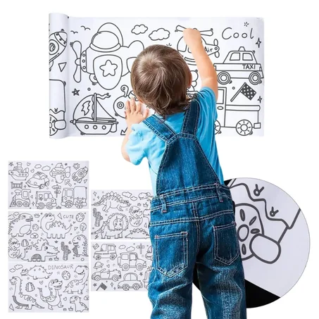 مفرش طاولة ورقي للرسم التلوين