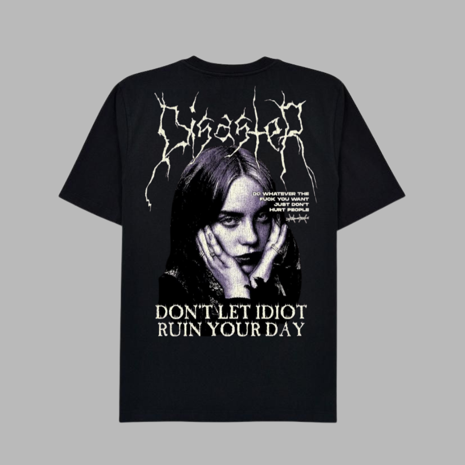 T-shirt « Ne laissez pas un idiot gâcher votre journée » – Votre humeur est une ligne rouge