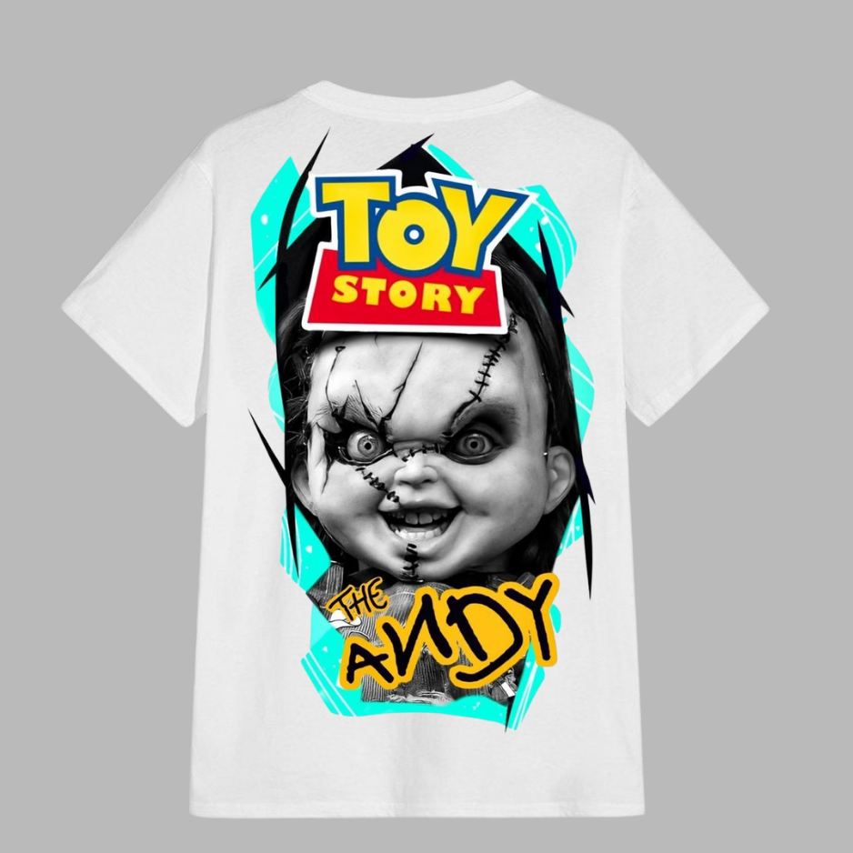 Chucky T-Shirt, , Horror Movies toy story andy  oversize