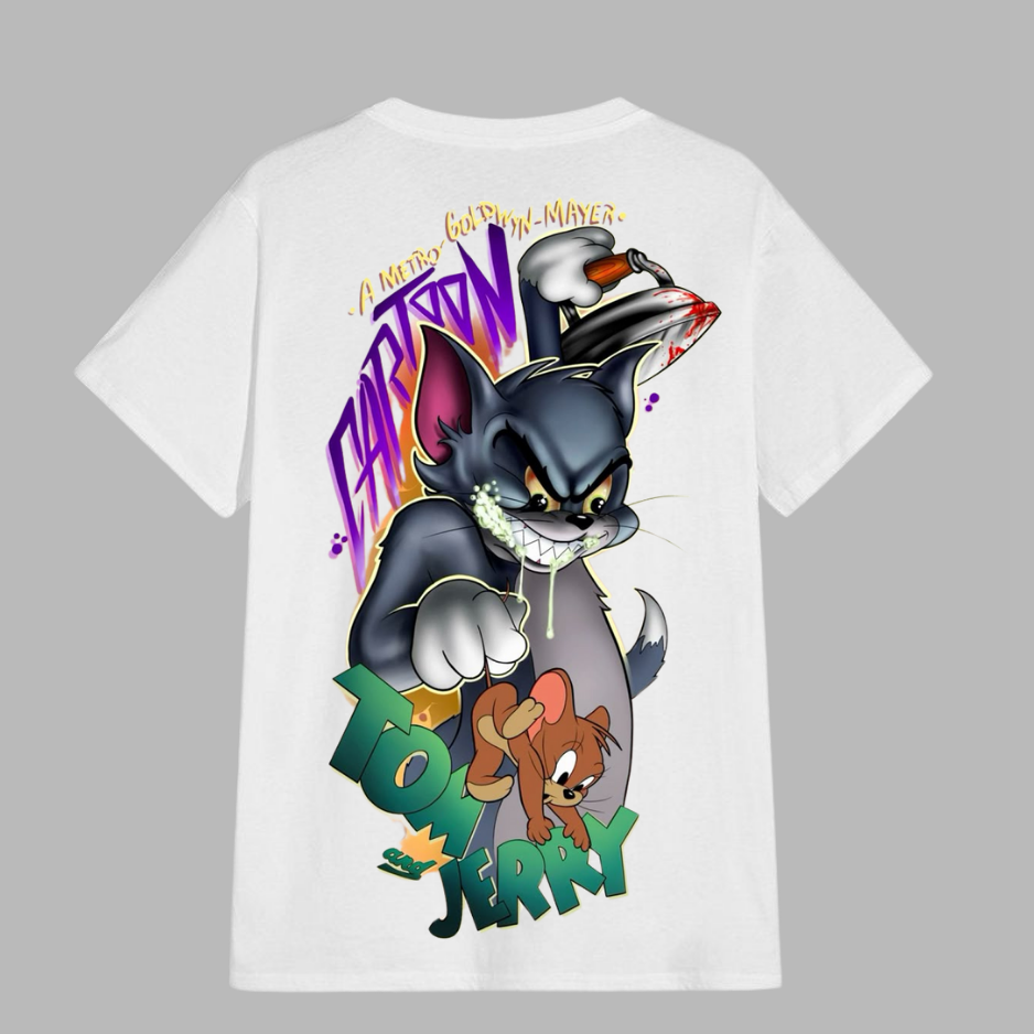 t shirt ton and jery oversize