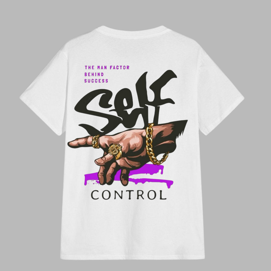 T-shirt oversize streetwear des années 1980 avec autocontrôle